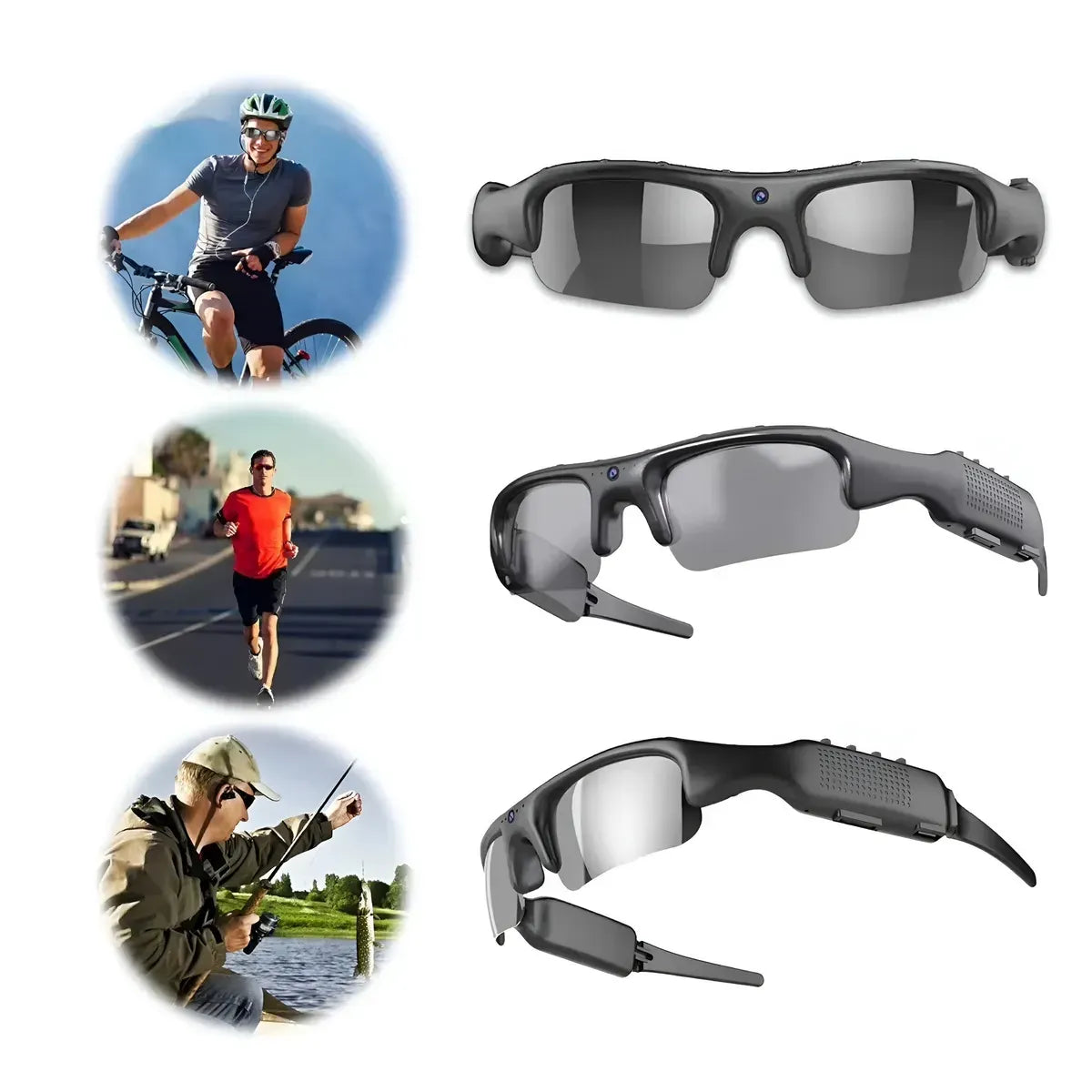 Gafas Deportivas Con Cámara Full HD 1080p